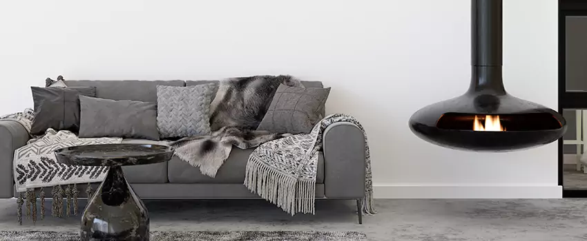 Circular Hanging Fireplace Installation Services in Stafford, TX