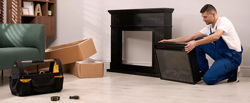 Old Rusted Metal Fireplace Repair And Replacement in Stafford, TX